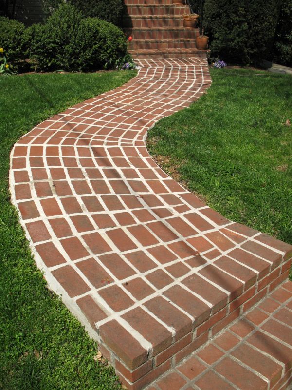 Completed Brick Path