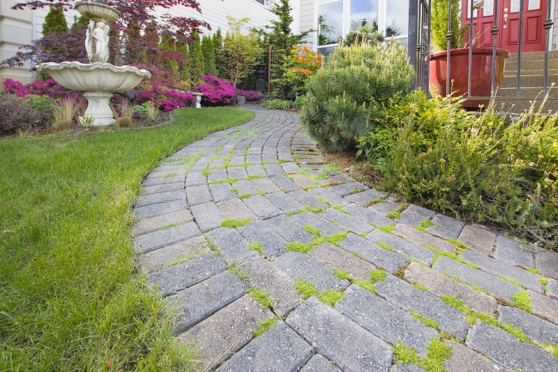 Patterned Pavers Walkway